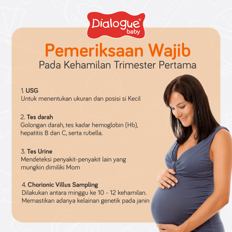 Pemeriksaan Wajib Pada Kehamilan Trimester Pertama - Dialogue Baby