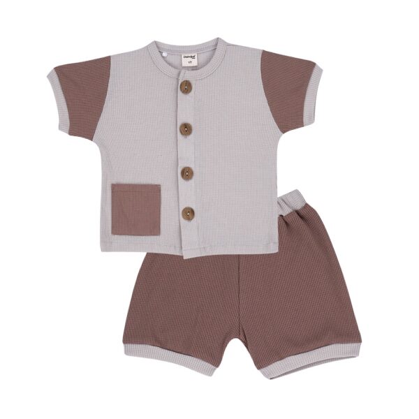 Dialogue Apparel Color Mix Short Playset Waffle - Gambar 4