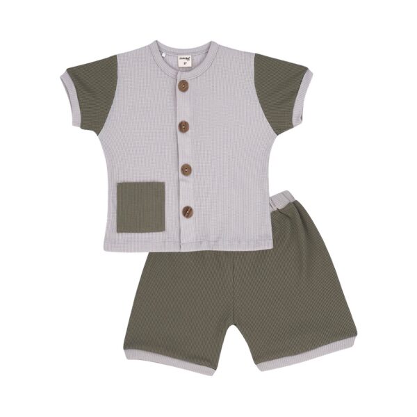 Dialogue Apparel Color Mix Short Playset Waffle - Gambar 3