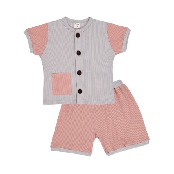 Dialogue Apparel Color Mix Short Playset Waffle - Gambar 5