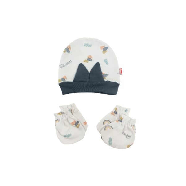 Topi + Sarung Tangan Kaki Neci Print Motif Grafis