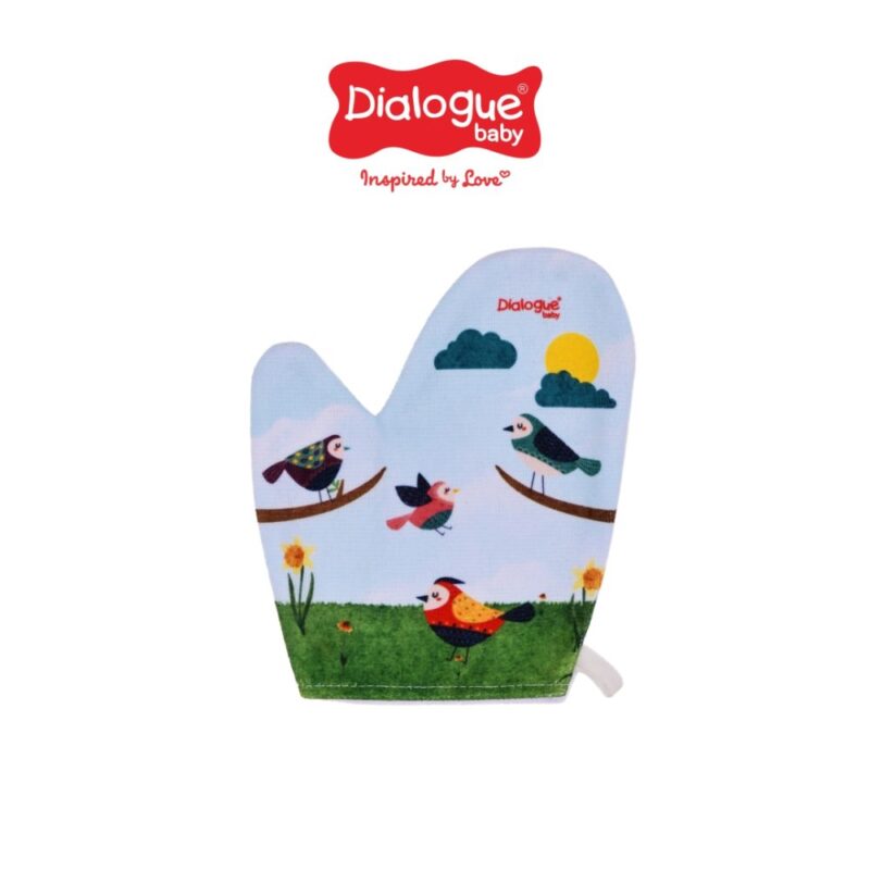 Dialogue Baby Waslap Tangan Microfiber PR SB Bird & Rabbit