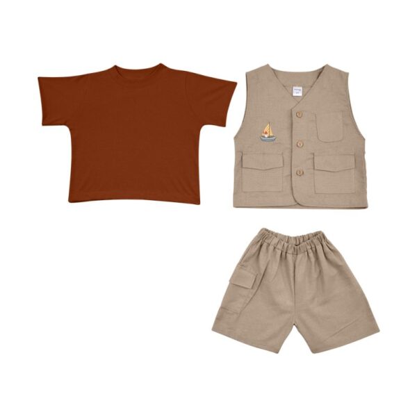 Dialogue Baby Setelan Vest Anak 3in1 Sailboat