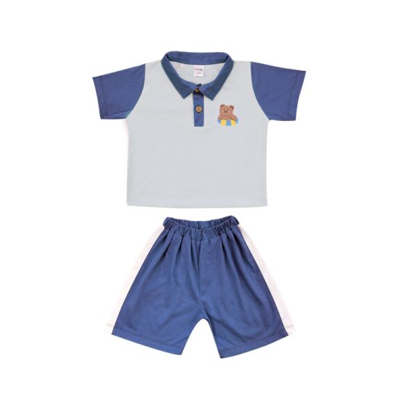 Dialogue Baby Setelan Anak Polo Under The Sea Polo Short Pants Set