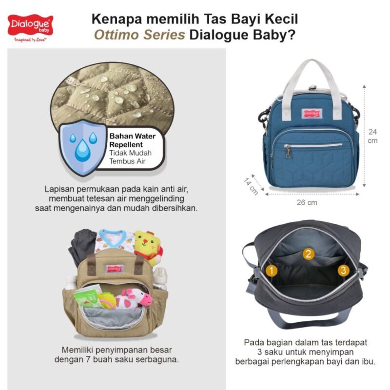 Dialogue Baby Tas Bayi Kecil 3 In 1 Ottimo Series - Image 3