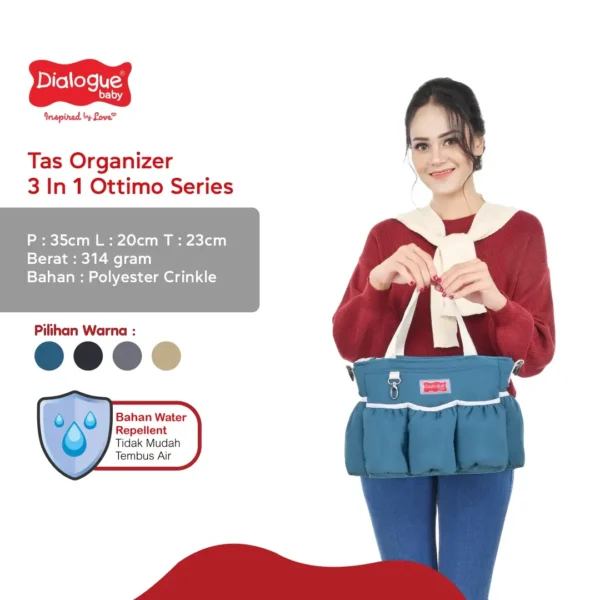 Dialogue Baby Tas Organizer 3 In 1 Ottimo Series - Gambar 2