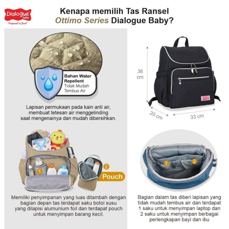 Dialogue Baby Tas Bayi Ransel Ottimo Series - Image 3