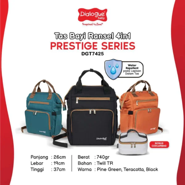 DIALOGUE BABY Tas Bayi Ransel 4 in 1 Prestige Series - Gambar 2