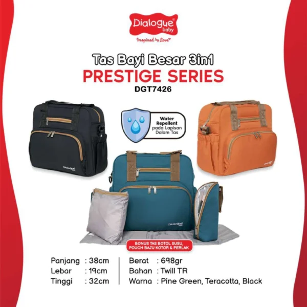 Dialogue Baby Tas Bayi Besar 3 In 1 Prestige Series - Gambar 2