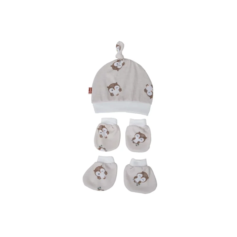 Dialogue Baby Topi Rib Owl & Cloud Series